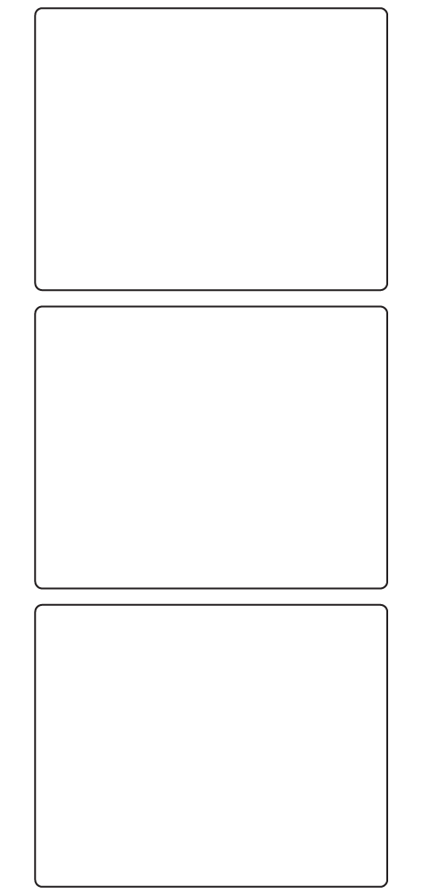 Rectangle Labels 100mm x 80mm - 830 labels per roll