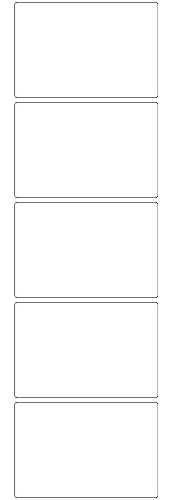 Rectangle Labels 120mm x 80mm - 840 labels per roll