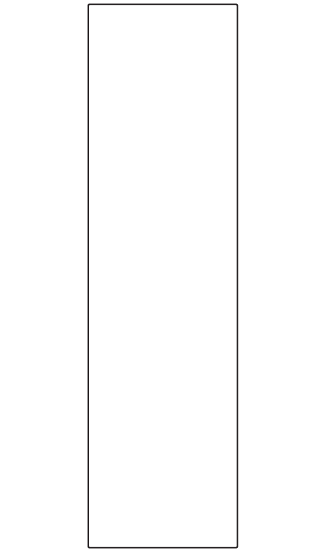 Rectangle Labels 55mm x 200mm - 340 labels per roll