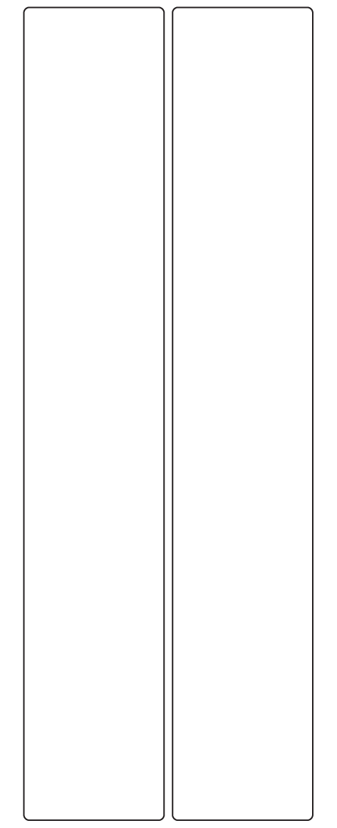 Rectangle Labels 50mm x 290mm - 470 labels per roll