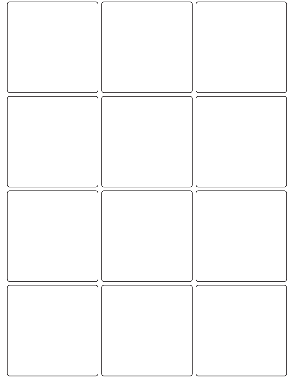 Rectangle Labels 74mm x 74mm - 2730 labels per roll