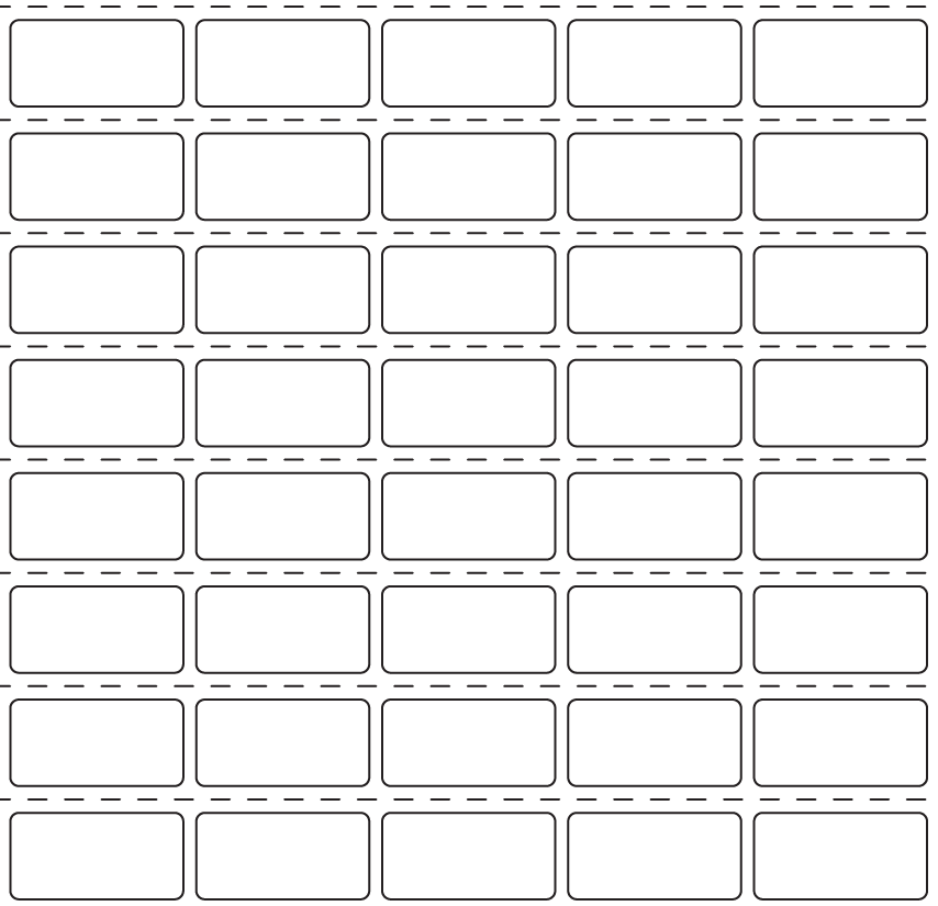 Rectangle Labels 40mm x 20mm - 13360 labels per roll