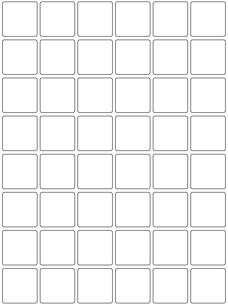 Rectangle Labels 35mm x 35mm - 10910 labels per roll