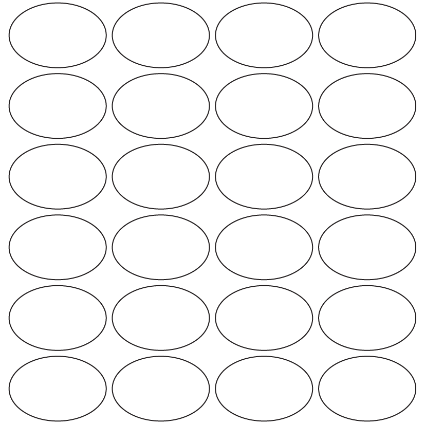 Oval Labels 48mm x 32mm - 8020 labels per roll Oval Labels 48mm x 32mm - 8020 labels per roll
