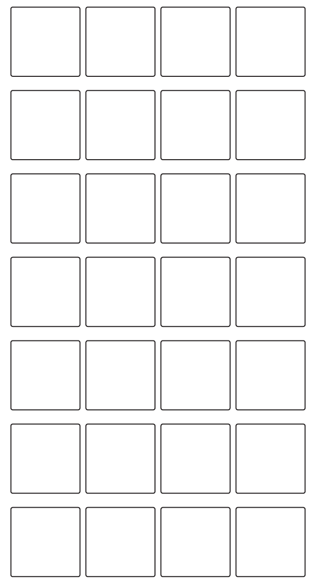 Rectangle Labels 35mm x 35mm - 6640 labels per roll