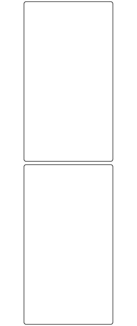 Rectangle Labels 78mm x 140mm - 490 labels per roll