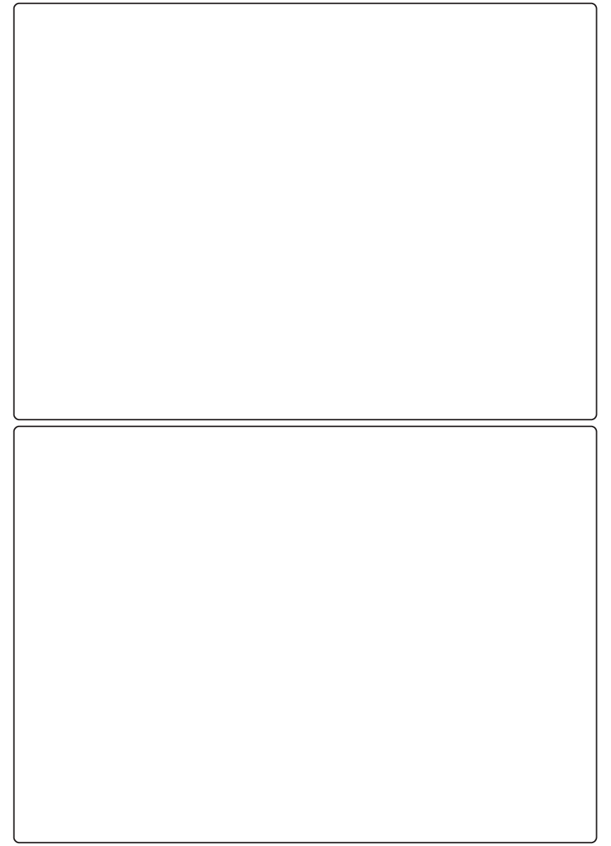 Rectangle Labels 210mm x 150mm - 460 labels per roll