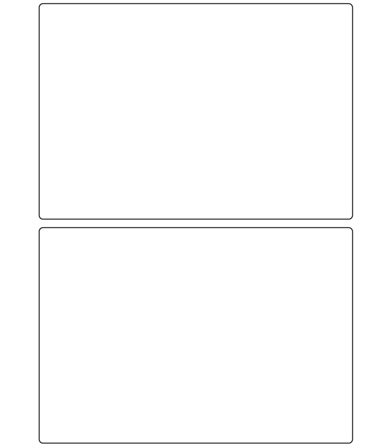 Rectangle Labels 160mm x 110mm - 610 labels per roll