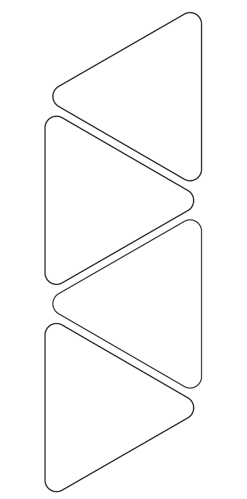 Triangle Labels 85mm x 75.4mm - 1340 labels per roll Triangle Labels 85mm x 75.4mm - 1340 labels per roll