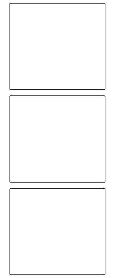Rectangle Labels 83mm x 75mm - 870 labels per roll