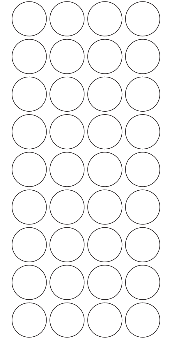 Circle Labels 30mm dia - 8530 labels per roll Circle Labels 30mm dia - 8530 labels per roll