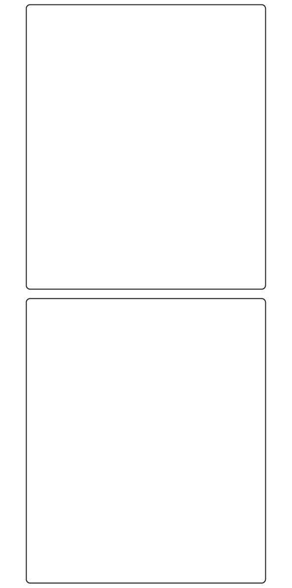 Rectangle Labels 123mm x 146mm - 460 labels per roll