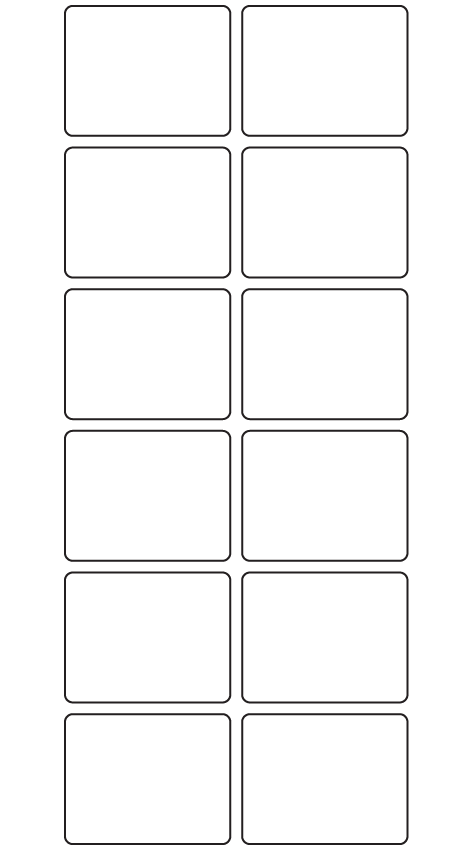 Rectangle Labels 42mm x 33mm - 3890 labels per roll