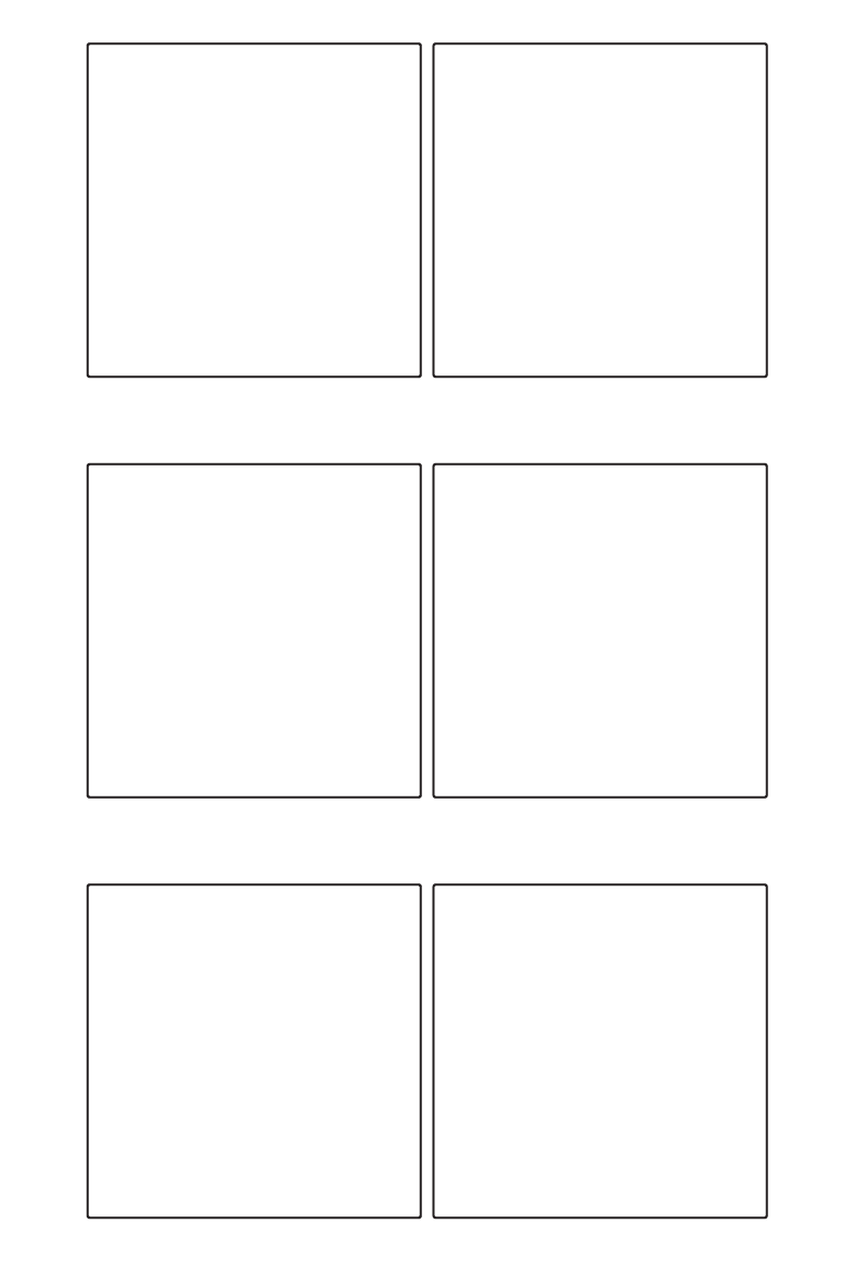 Rectangle Labels 78mm x 78mm - 1420 labels per roll