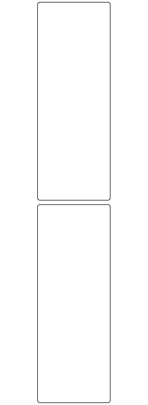 Rectangle Labels 59mm x 160mm - 430 labels per roll