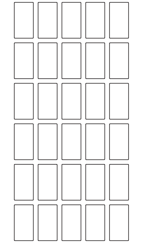 Rectangle Labels 16mm x 30mm - 10330 labels per roll