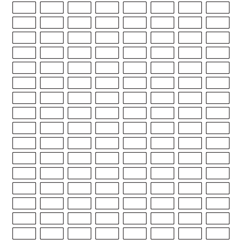Rectangle Labels 20mm x 10mm - 42760 labels per roll