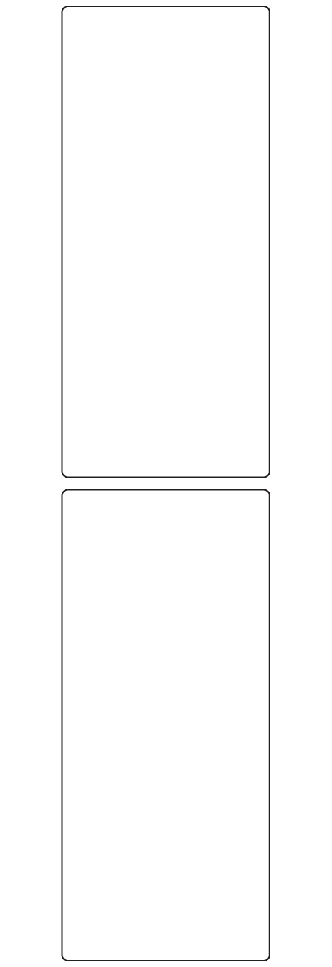 Rectangle Labels 75mm x 170mm - 400 labels per roll