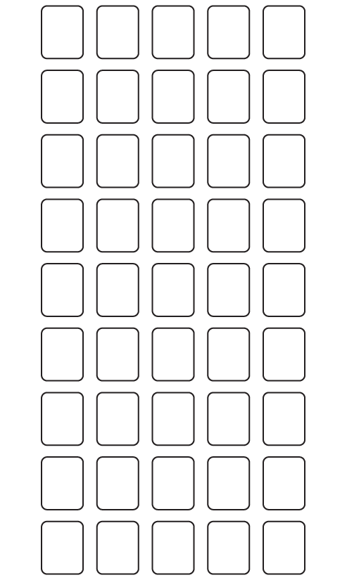 Rectangle Labels 15mm x 19mm - 15030 labels per roll