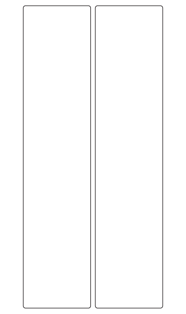 Rectangle Labels 58mm x 260mm - 520 labels per roll