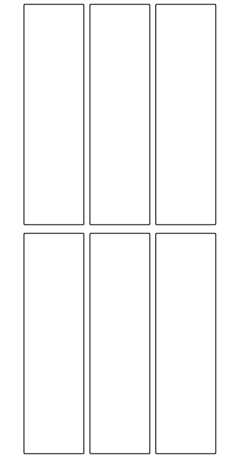 Rectangle Labels 30mm x 110mm - 1840 labels per roll