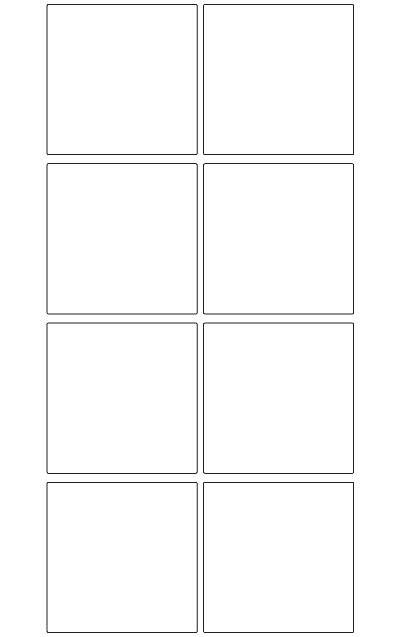 Rectangle Labels 75mm x 75mm - 1760 labels per roll