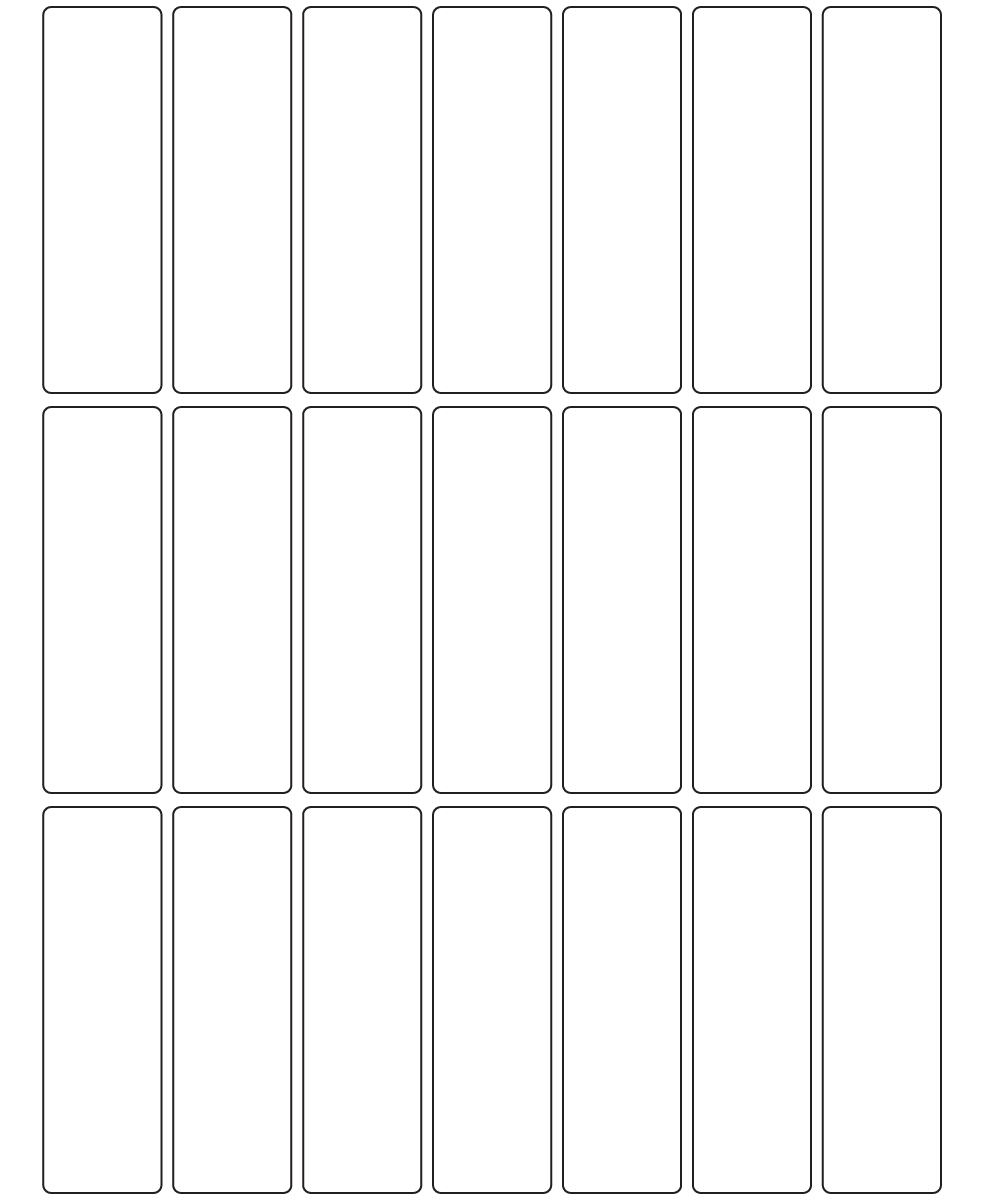 Rectangle Labels 30mm x 98mm - 4820 labels per roll