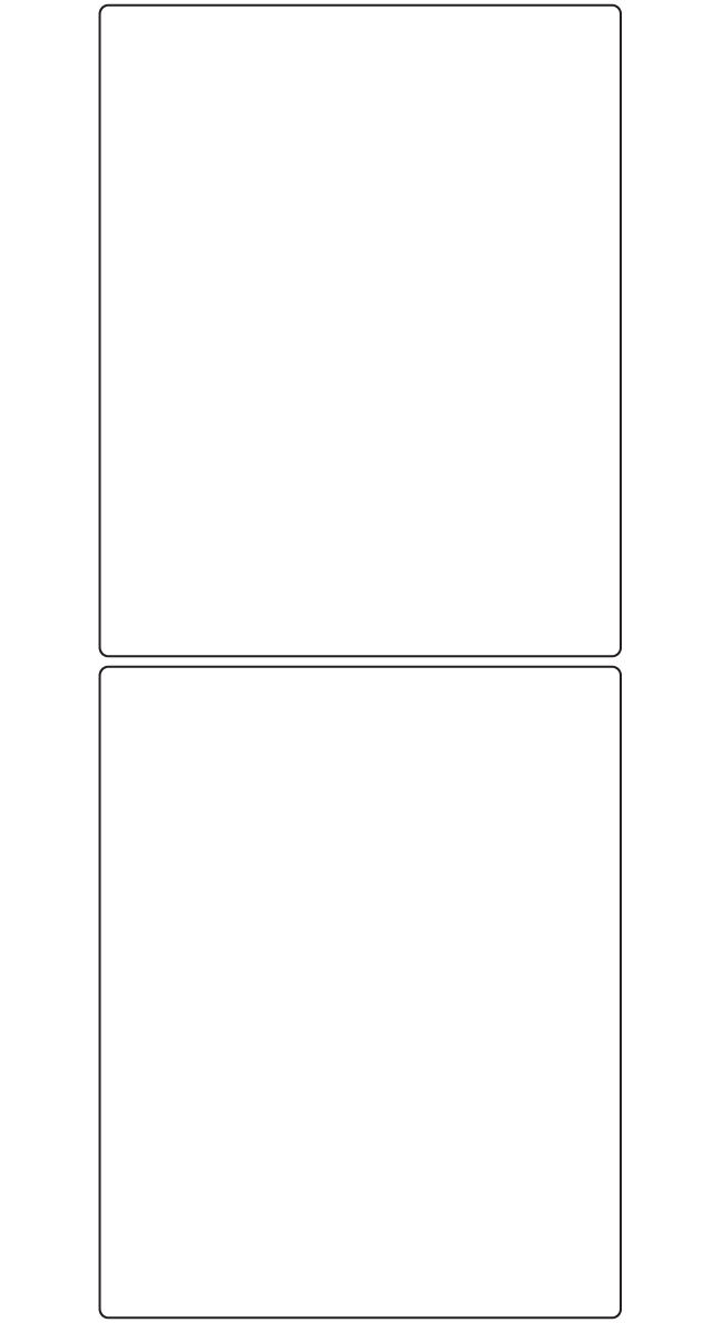 Rectangle Labels 120mm x 150mm - 460 labels per roll