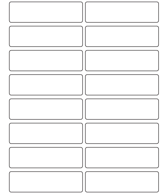 Rectangle Labels 78.5mm x 22mm - 5380 labels per roll