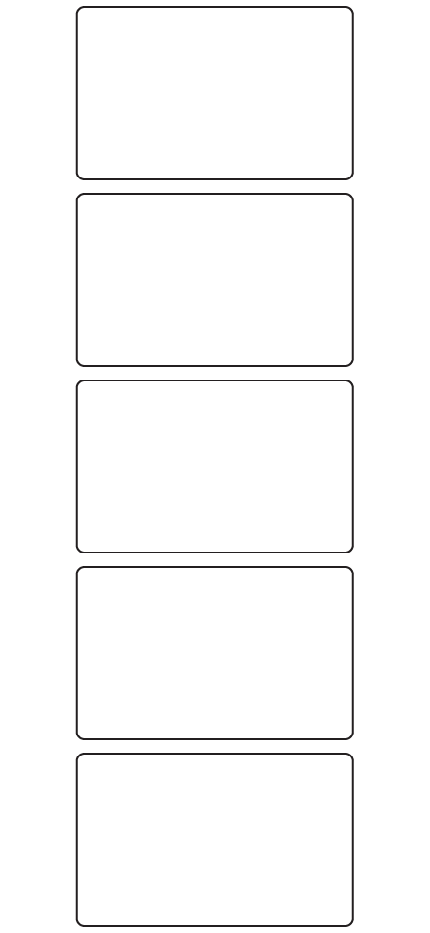 Rectangle Labels 77mm x 48mm - 1340 labels per roll