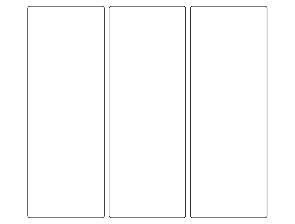 Rectangle Labels 65mm x 180mm - 1100 labels per roll
