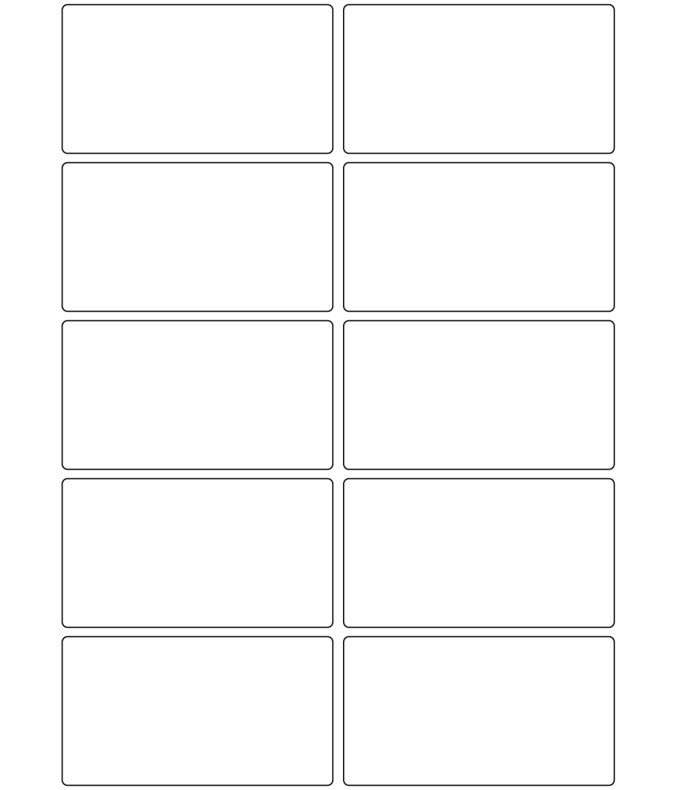 Rectangle Labels 100mm x 55mm - 2400 labels per roll