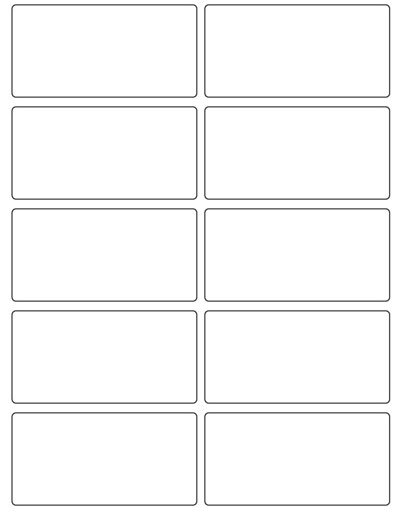 Rectangle Labels 92mm x 46mm - 2760 labels per roll