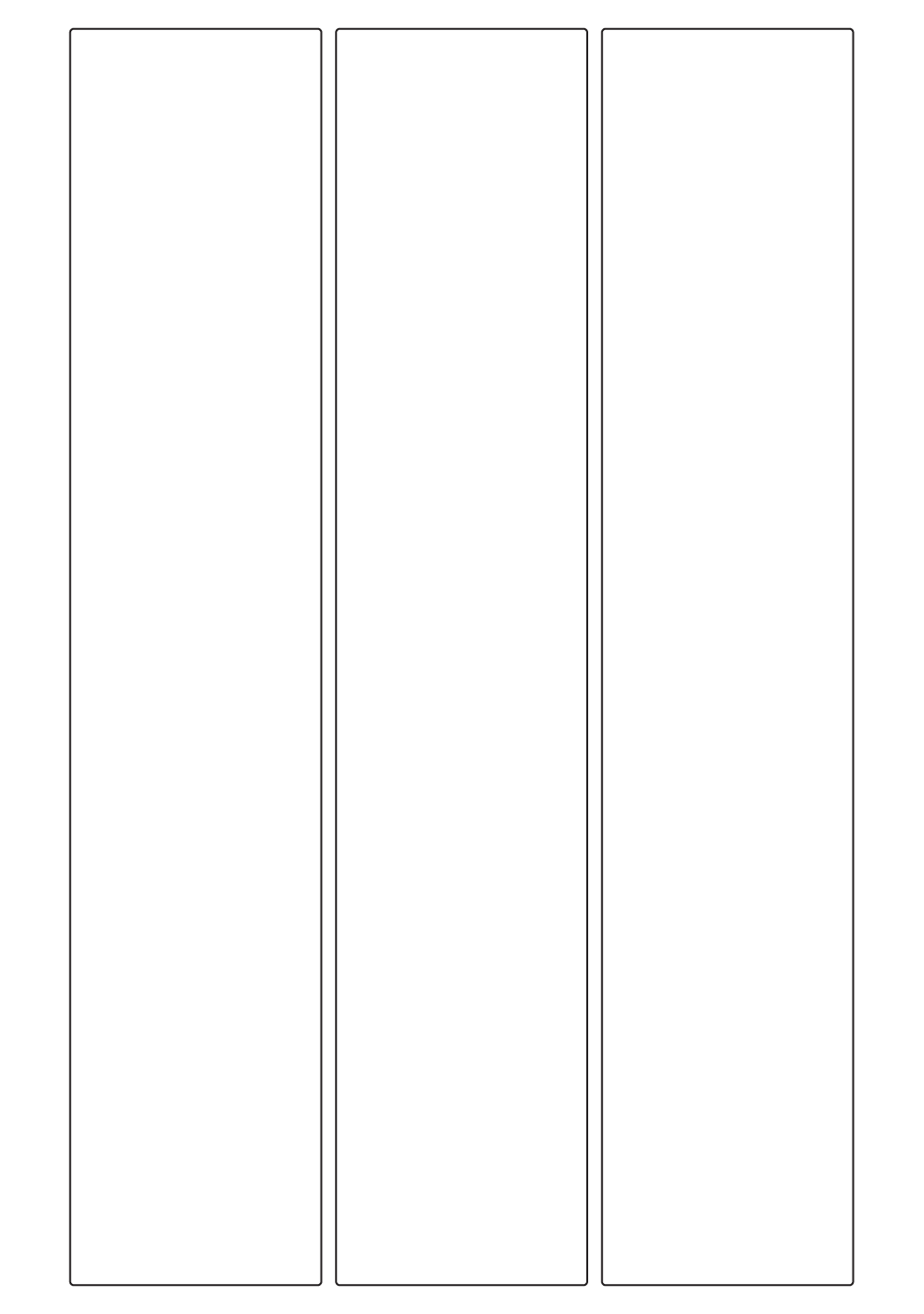 Rectangle Labels 68mm x 340mm - 590 labels per roll