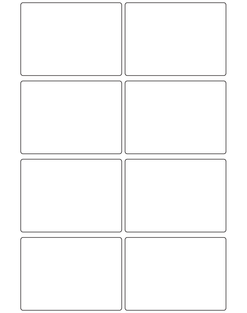 Rectangle Labels 90mm x 65mm - 2000 labels per roll