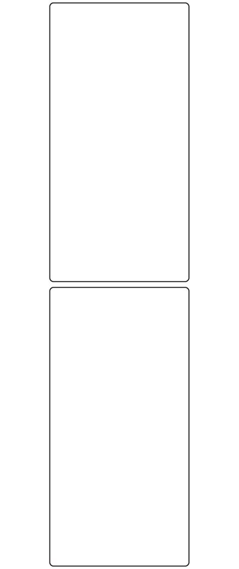 Rectangle Labels 70mm x 140mm - 490 labels per roll
