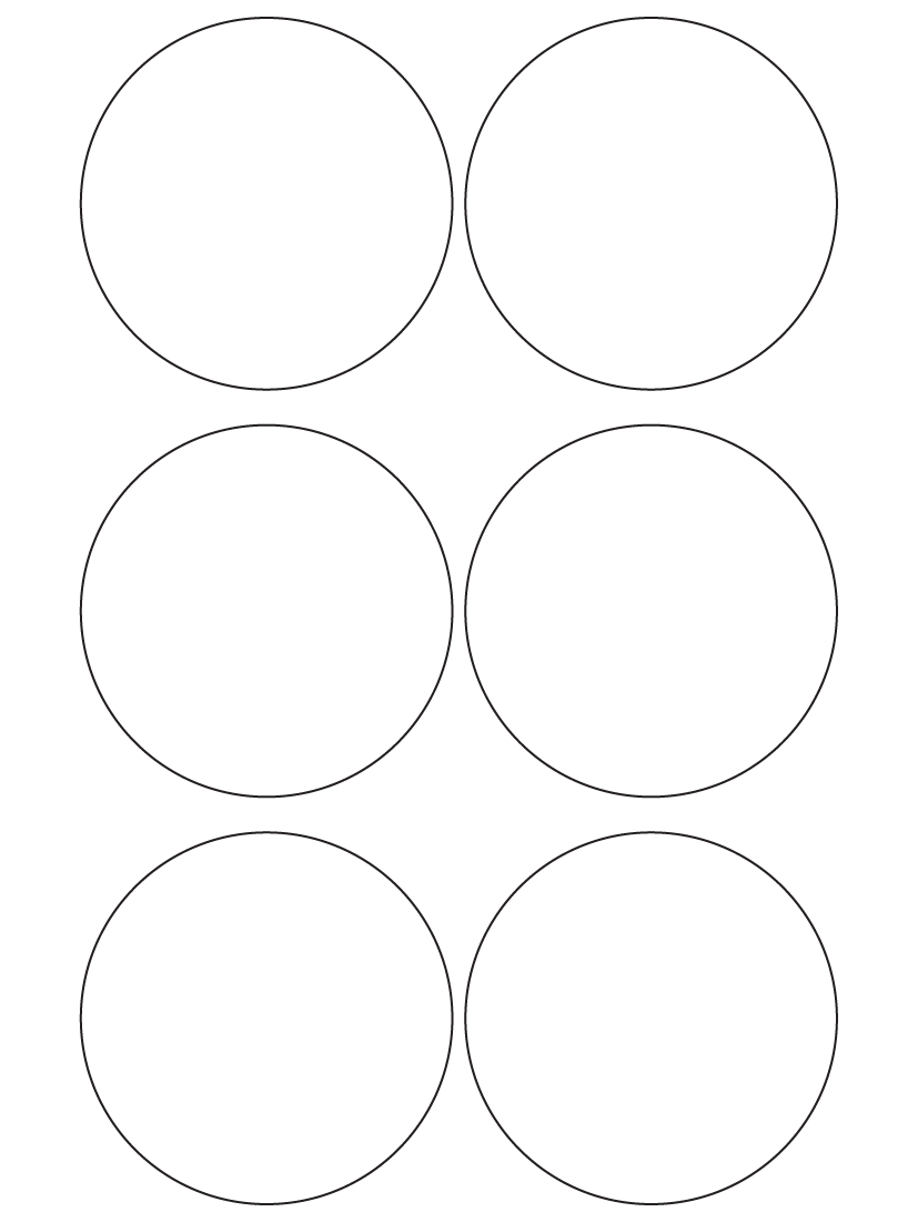 Circle Labels 85mm dia - 1500 labels per roll Circle Labels 85mm dia - 1500 labels per roll