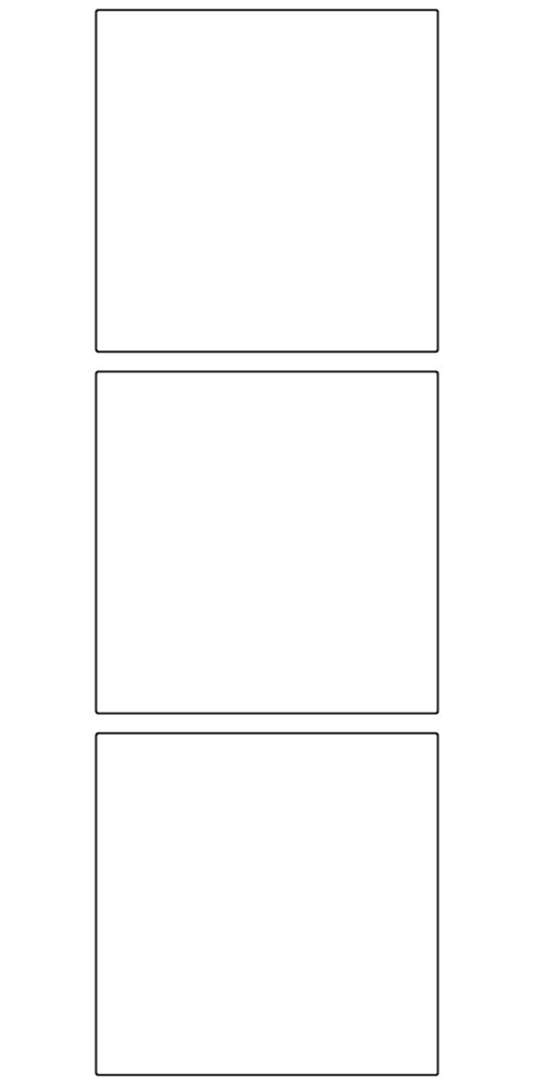 Rectangle Labels 80mm x 80mm - 830 labels per roll