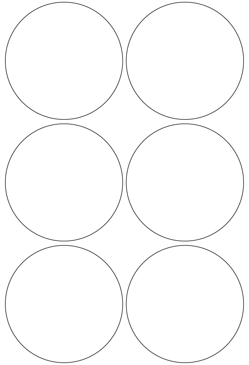 Circle Labels 99mm dia - 1360 labels per roll Circle Labels 99mm dia - 1360 labels per roll