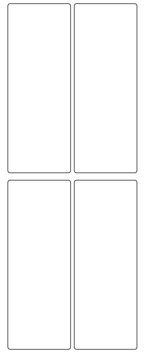 Rectangle Labels 52mm x 140mm - 960 labels per roll