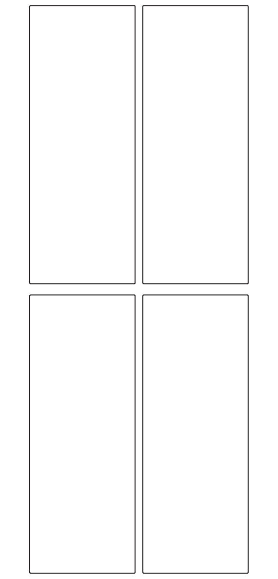 Rectangle Labels 55mm x 145mm - 930 labels per roll