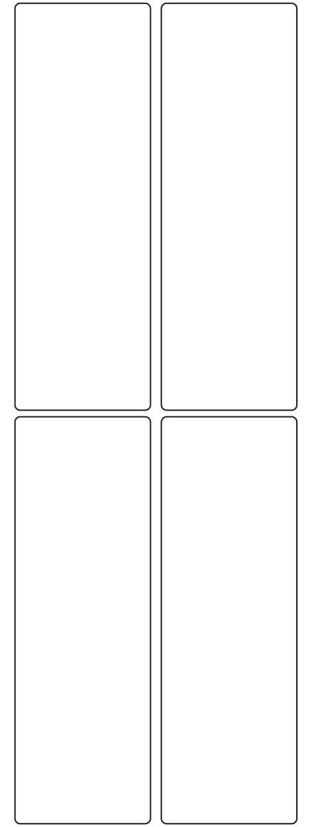 Rectangle Labels 50mm x 150mm - 920 labels per roll