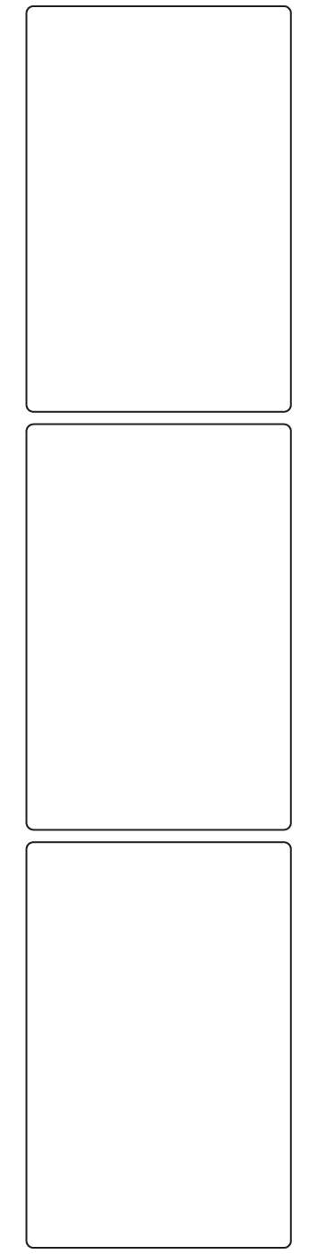 Rectangle Labels 75mm x 115mm - 590 labels per roll