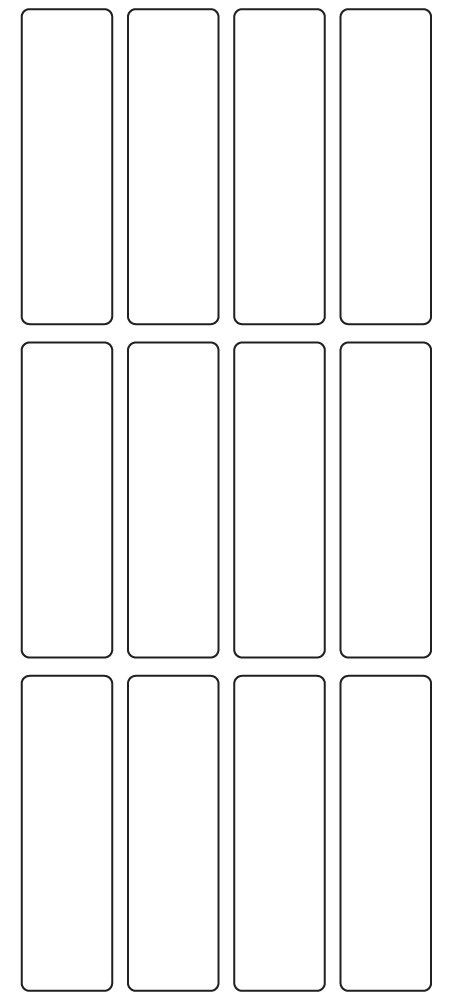 Rectangle Labels 23mm x 80mm - 3310 labels per roll