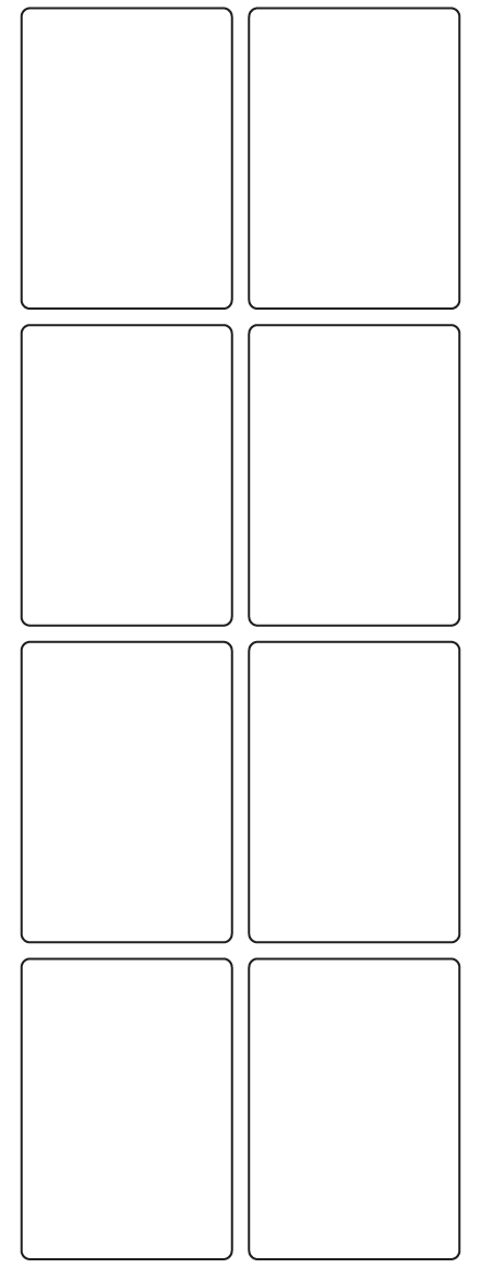 Rectangle Labels 49mm x 70mm - 1900 labels per roll