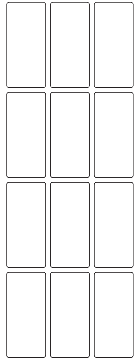 Rectangle Labels 32mm x 70mm - 2840 labels per roll