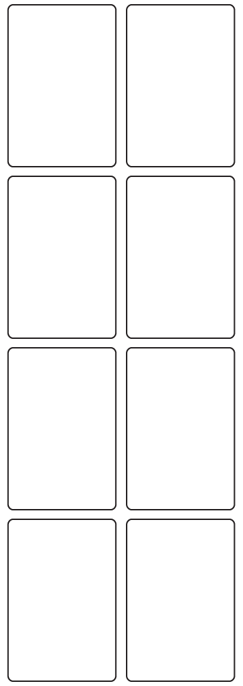 Rectangle Labels 40mm x 60mm - 2200 labels per roll