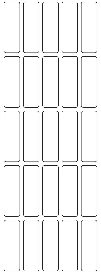 Rectangle Labels 17mm x 55mm - 5930 labels per roll