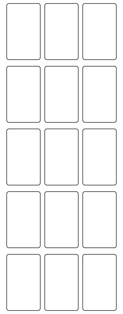 Rectangle Labels 30mm x 50mm - 3760 labels per roll