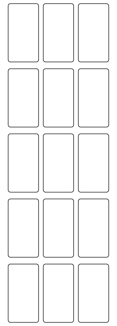 Rectangle Labels 26mm x 50mm - 3760 labels per roll